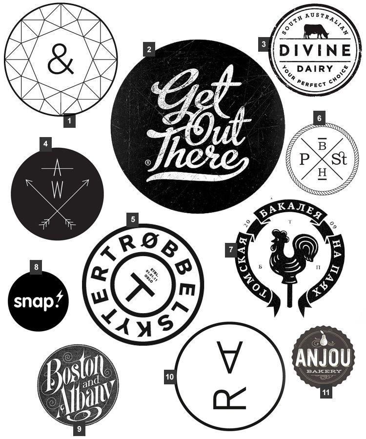 Black and White Round Logo - Black & White circle graphics. Via Veda House | Design | Logo design ...