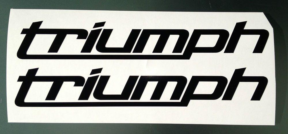 New Triumph Logo - Fairing / Tank Decal Stickers for Triumph (New logo Design) (Any ...