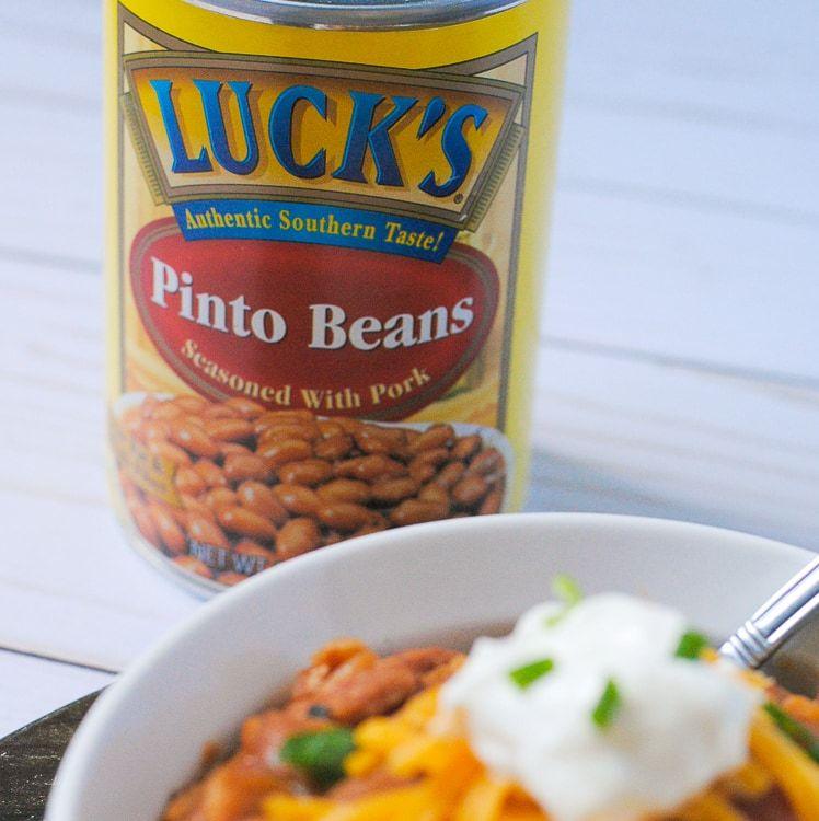 Lucks Beans Logo - Cast Iron Skillet Cowboy Pinto Beans Dinner Easy