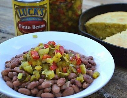 Lucks Beans Logo - Luck's Pinto Beans & Hot Mix Makes a Delicious Meatless Meal ...