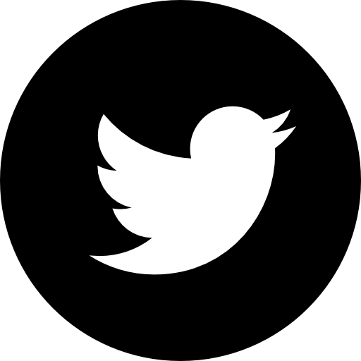 Black Circular Logo - Twitter circular logo Icons | Free Download