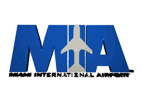 Miami International Airport Logo - Miami Airport Spinning Sticker by Miami International Airport