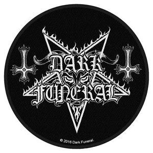 Black Circular Logo - OFFICIAL LICENSED FUNERAL LOGO SEW ON PATCH BLACK