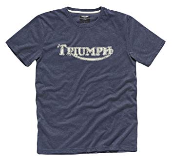 New Triumph Logo - TRIUMPH VINTAGE LOGO T SHIRT NAVY MENS SIZE LARGE