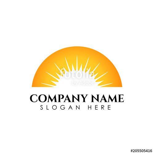 Sunshine Logo - Sunrise sunshine logo template. Vector illustration Icon Logo ...