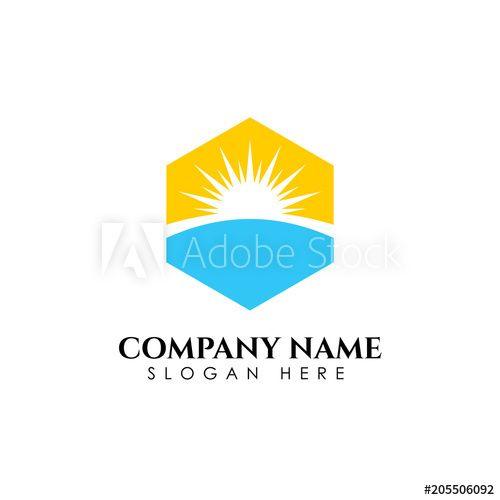 Sunshine Logo - Sunrise sunshine logo template. Vector illustration Icon Logo ...
