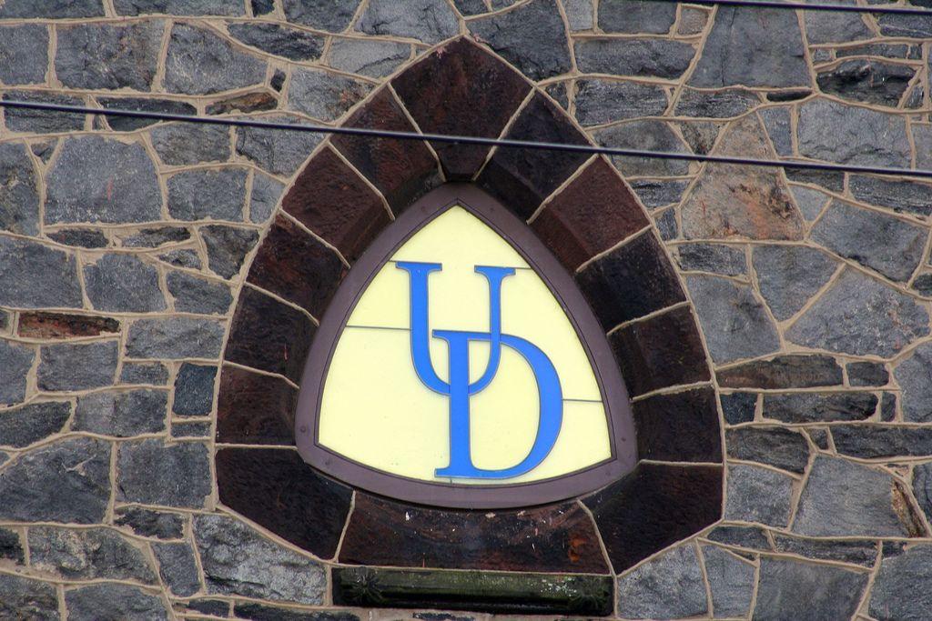 Old Ud Logo - UD Logo | The logo is at the top of that old church near the… | Flickr