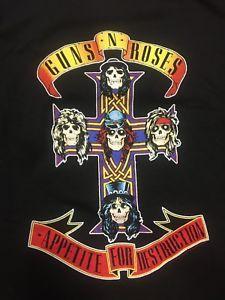 Guns and Roses Appetite for Destruction Logo - New GUNS N ROSES APPETITE FOR DESTRUCTION LOGO LICENSED BAND T-Shirt ...