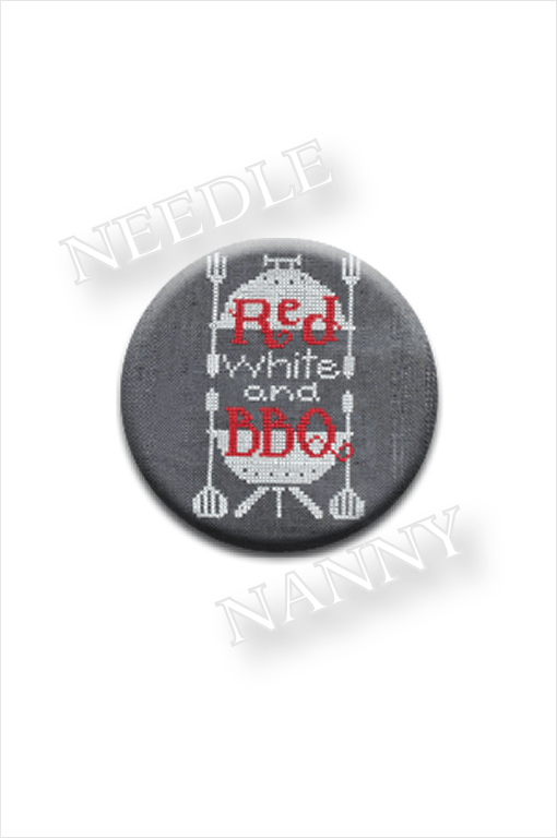 White Circle with Red Hands Logo - Magnetic Jewelry Red White and BBQ Needle Nanny by Hands On Design