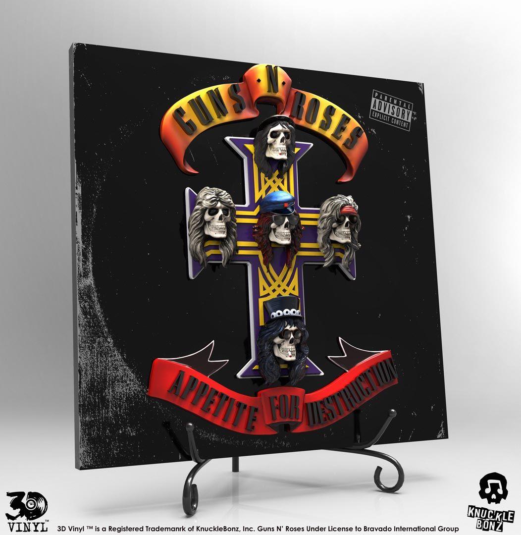 Guns and Roses Appetite for Destruction Logo - Guns N' Roses (Appetite for Destruction) 3D Vinyl – Knucklebonz, Inc.