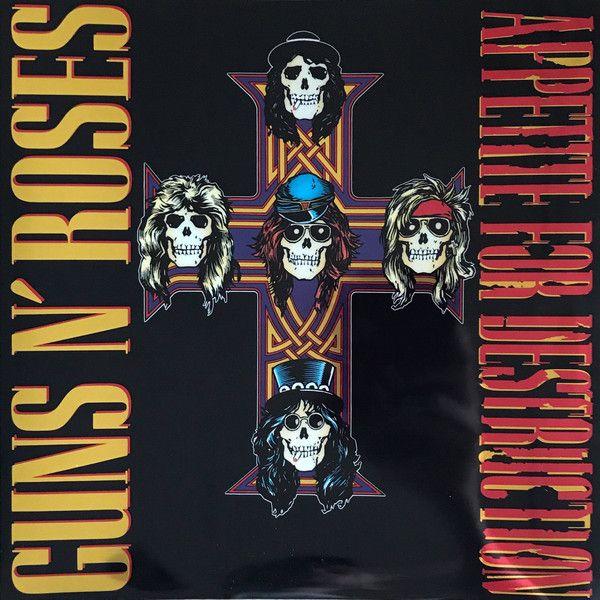Guns and Roses Appetite for Destruction Logo - Guns N' Roses For Destruction (Vinyl, LP)
