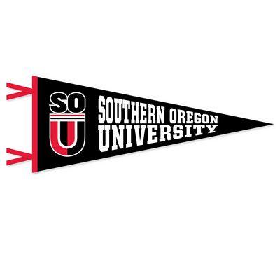 Multi Color U Logo - Southern Oregon University Bookstore Multi Color Felt Pennant