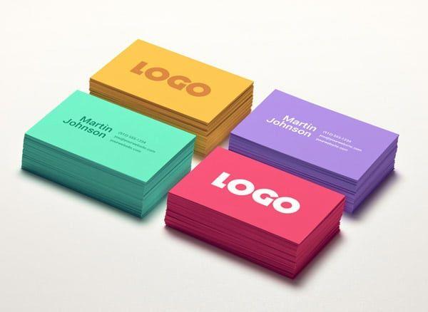 Colored Business Card Logo - colored business cards and custom color cardstock for business cards