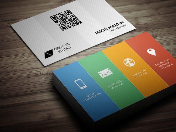 Colored Business Card Logo - Check out Metro Color Business Card by bouncy on Creative Market ...