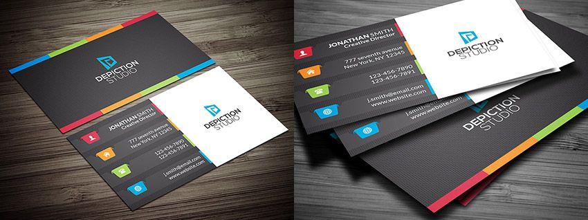 Colored Business Card Logo - 15 Creative Business Card Templates—With Unique Designs