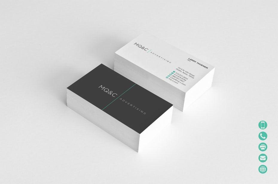 Colored Business Card Logo - How to choose the perfect colors for your business card