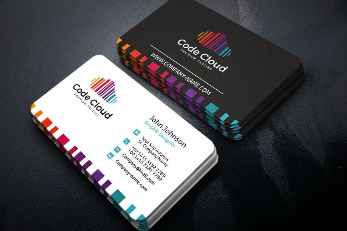 Colored Business Card Logo - Color Business Card