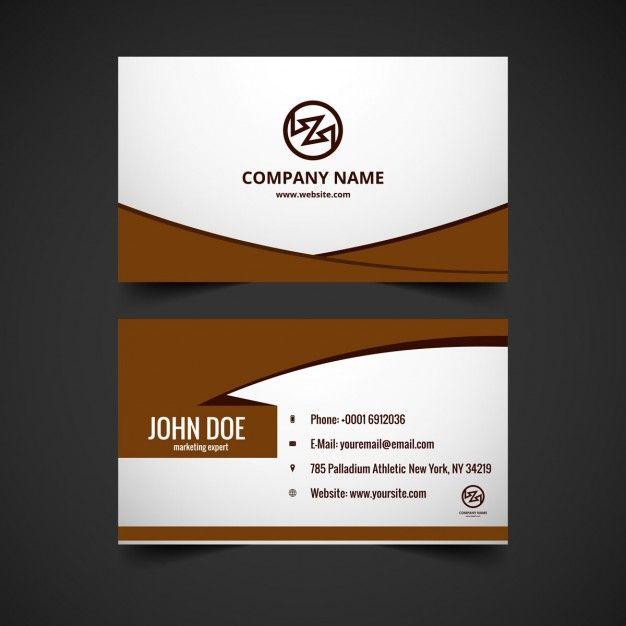 Colored Business Card Logo - Brown color business card design Vector | Free Download