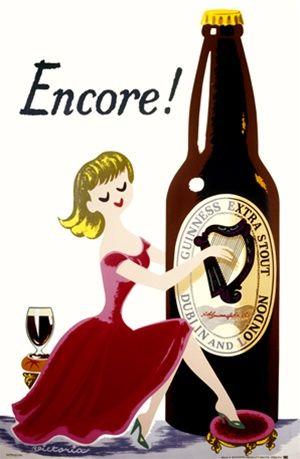 Classic Harp Beer Logo - Encore Guinness beer poster -Vintage Posters Reproductions. This