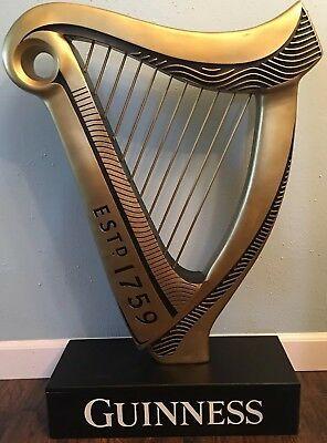Classic Harp Beer Logo - Guinness Classic harp Logo Wooden Barrel Top Round Wall Art Pub Bar ...