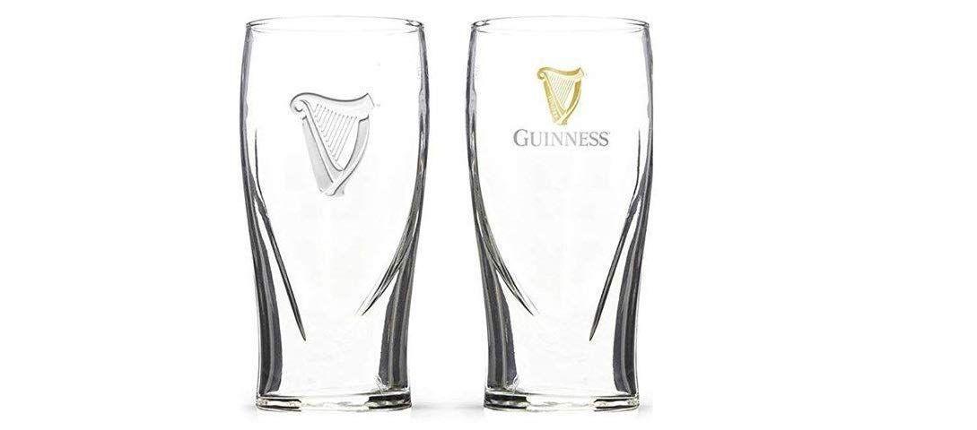 Guinness Beer Harp Logo - Amazon.com | Guinness Gravity 20oz. Embossed Beer Glasses Pair 14K ...