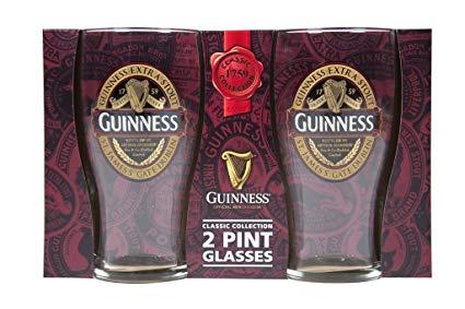 Classic Harp Beer Logo - Amazon.com. Guinness Red Collection Pint Glasses, 20 ounce, Set