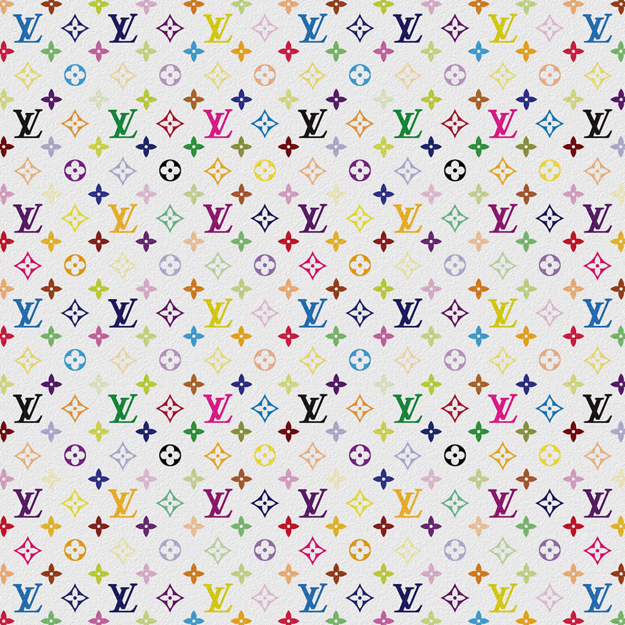 Multicolor Louis Vuitton Logo - Backgrounds - Louis Vuitton Multicolor White - iPad iPhone HD ...