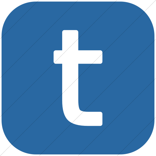 Blue Letter T Logo - IconsETC » Flat rounded square white on blue alphanumerics lowercase ...