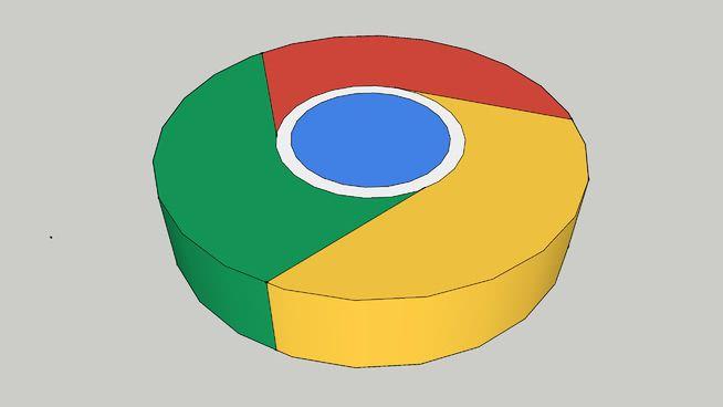 Google Crome Logo - Google Chrome Logo | 3D Warehouse