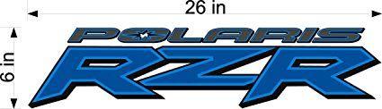 RZR Logo - Polaris RZR BLUE utv logo decal, graphic, sticker