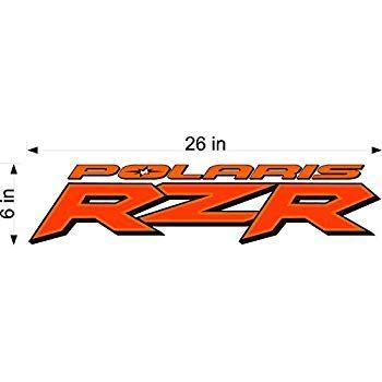 RZR Logo - Bermuda Shorts Graphics Polaris RZR Orange utv Logo