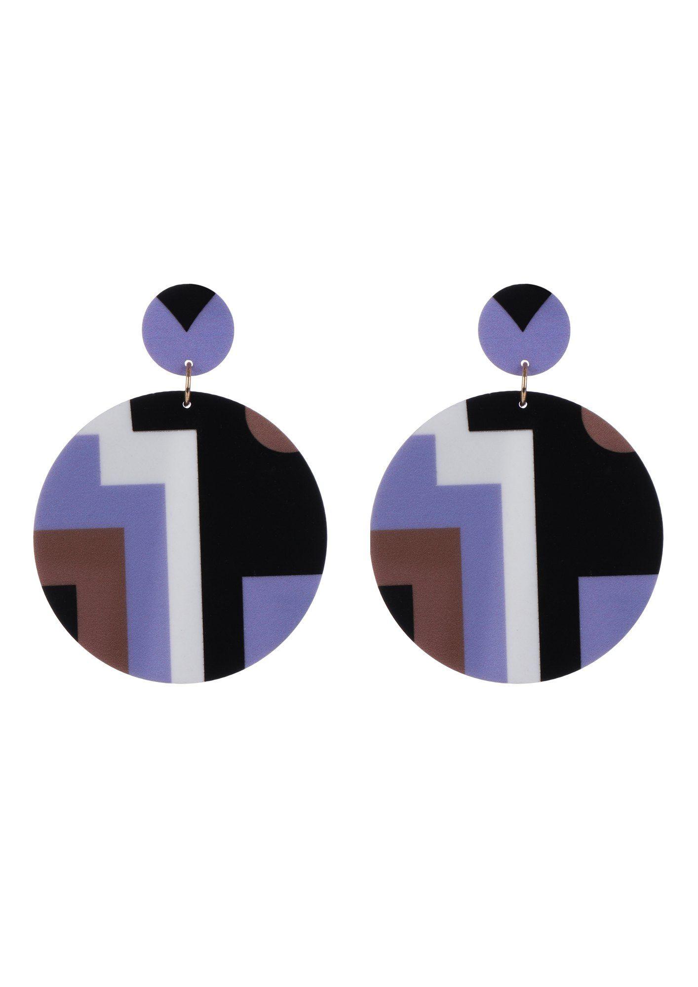 Multi Color U Logo - Buy I WANT YOU ROUND MULTI COLOR EARRINGS For Women Online In India