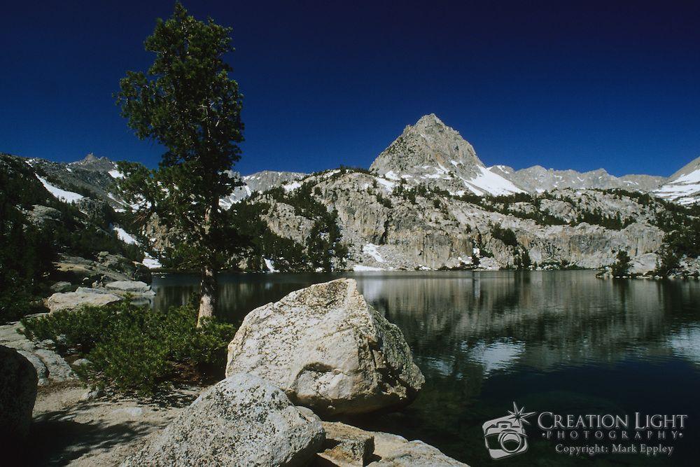 Nevada Mountain Logo - Lower Lamarck Lake in the Sierra Nevada Mountains | Creation Light ...