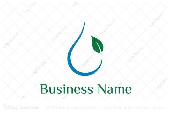 Cleanliness Logo - Logo for sale: Leaf Water Drop Logo. Nice leaf and water drop logo ...