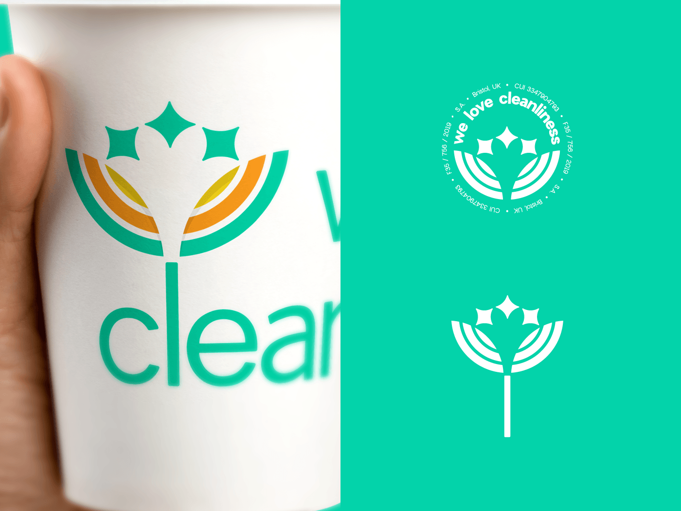 Cleanliness Logo - We Love Cleanliness - logo and stamp design by Remus Hincu ...
