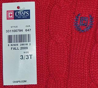 Chaps Clothing Logo - CHAPS BOYS RED CABLE KNIT SWEATER VEST SIZE 3 3T NEW WITH TAGS