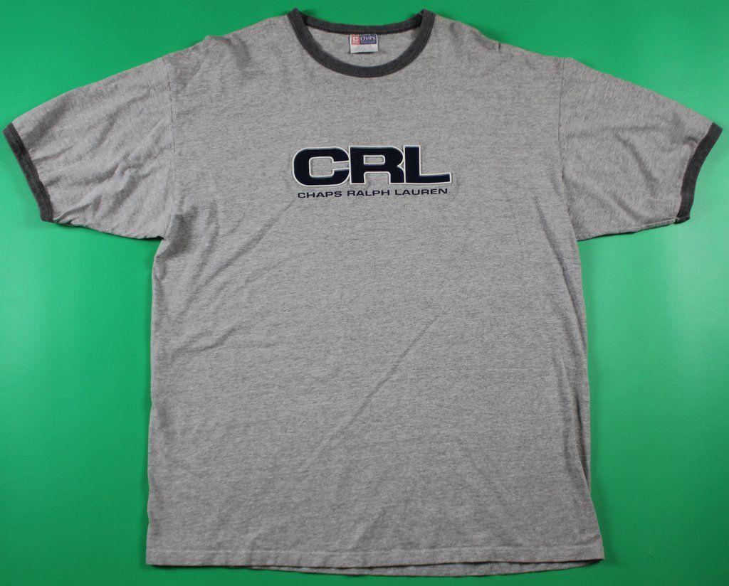 Chaps Clothing Logo - Chaps Ralph Lauren Rubber Logo T-Shirt: XL