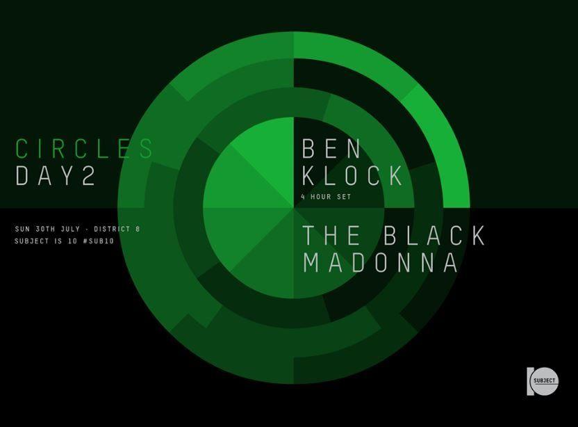 4 Green Circles Logo - RA: Circles: Day 2 Klock (4 Hour Set) & The Black Madonna at