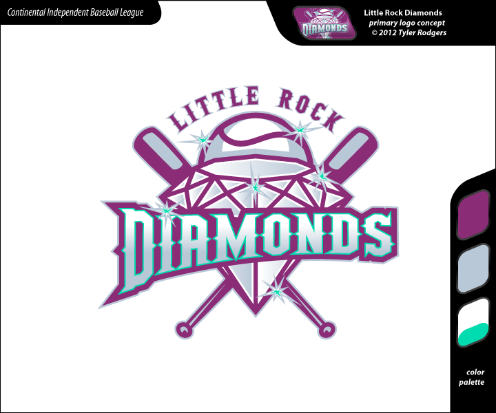 Arkansas Diamond Logo - Continental Independent Baseball League: the Expansion