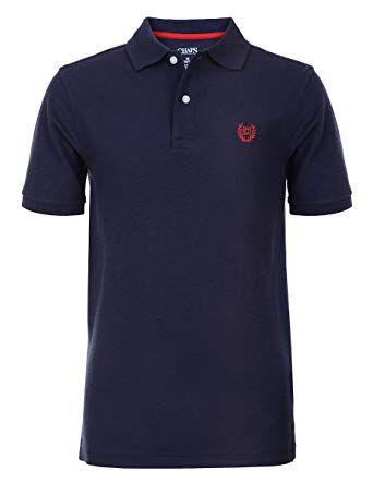 Chaps Clothing Logo - Chaps Boy's Short Sleeve Solid Polo with Stretch Shirt: Amazon.co.uk