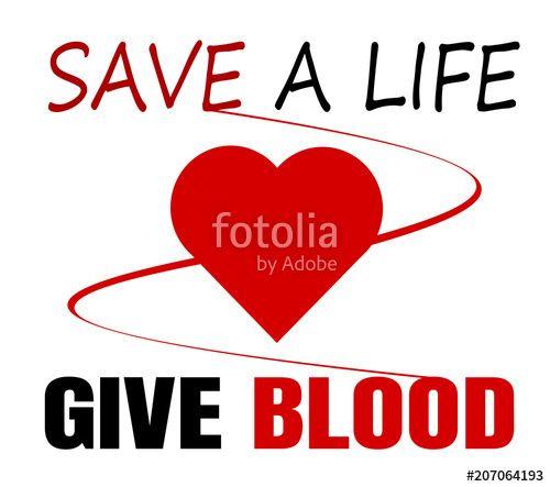 Donate Blood Save Life Logo - give blood save a life design