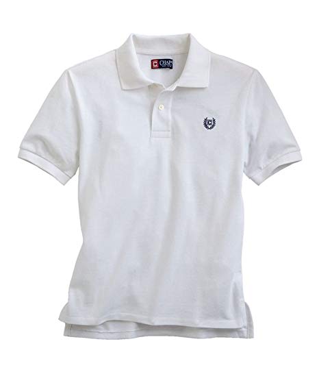 Chaps Clothing Logo - Chaps Boys Solid Logo Rugby Polo Shirt White S