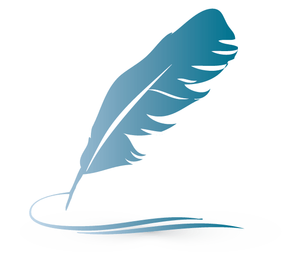 Quill Pen Logo - Design Free Logo: Create your own feather ink pen Logo Template