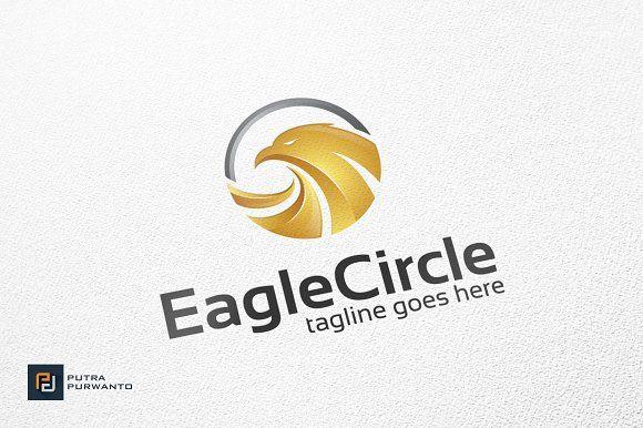 Eagle in Circle Logo - Eagle Circle Logo Templates Creative Market