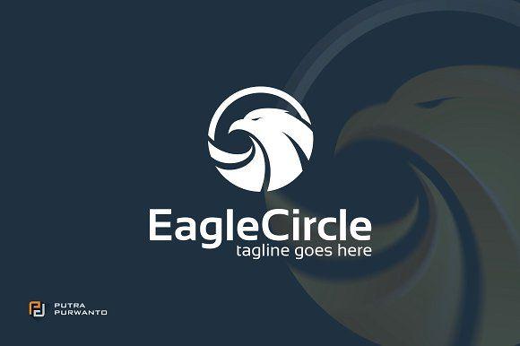 Eagle in Circle Logo - Eagle Circle - Logo ~ Logo Templates ~ Creative Market