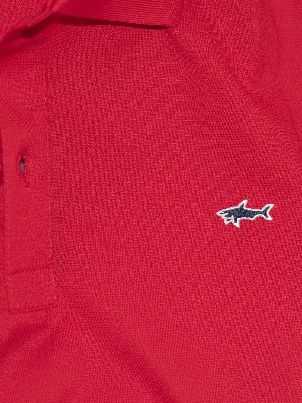 Red Polo Logo - Paul & Shark Red Classic Short Sleeve Polo Shirt | Designerwear