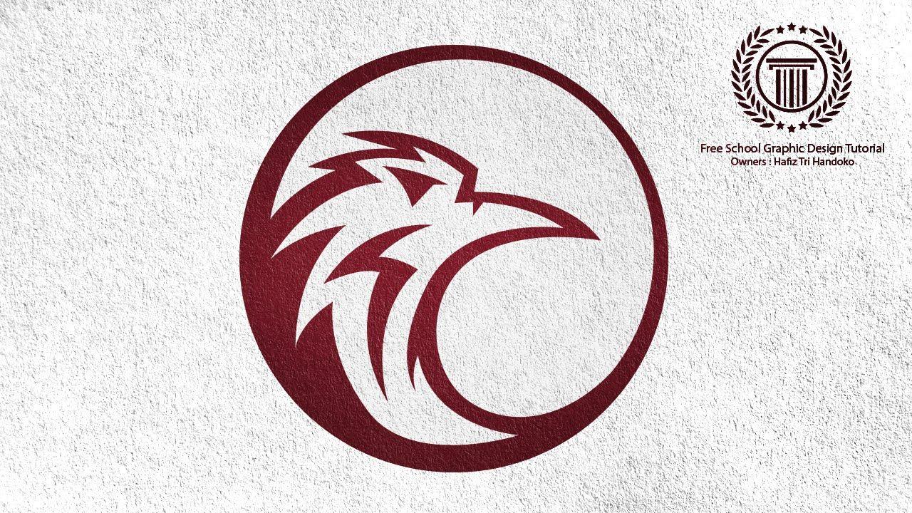 Bird in Circle Logo - Eagle Logo Design Tutorial in Adobe illustrator CC / ESports Team ...