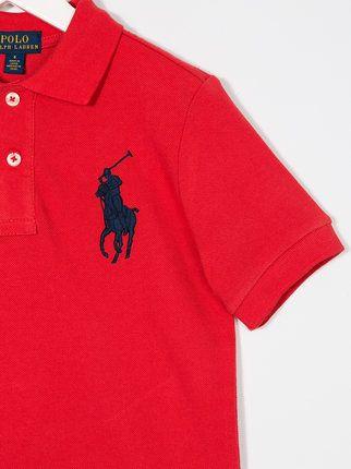Red Polo Horse Logo - Ralph Lauren Kids number 3 logo polo shirt $73 - Shop SS18 Online ...