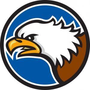 Eagle in Circle Logo - Eagle Heads With Circle Logo Image Vector