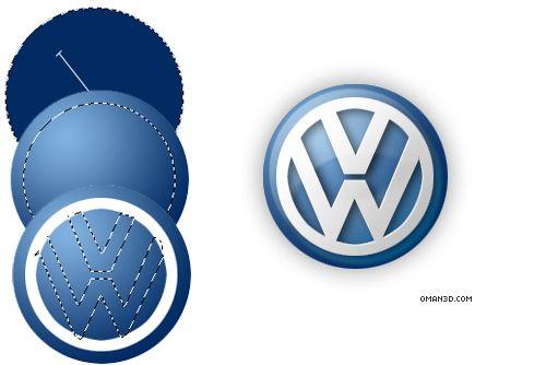 Old Crest Volkswagen Logo - Beautiful Photohop Logo Tutorials And Resources